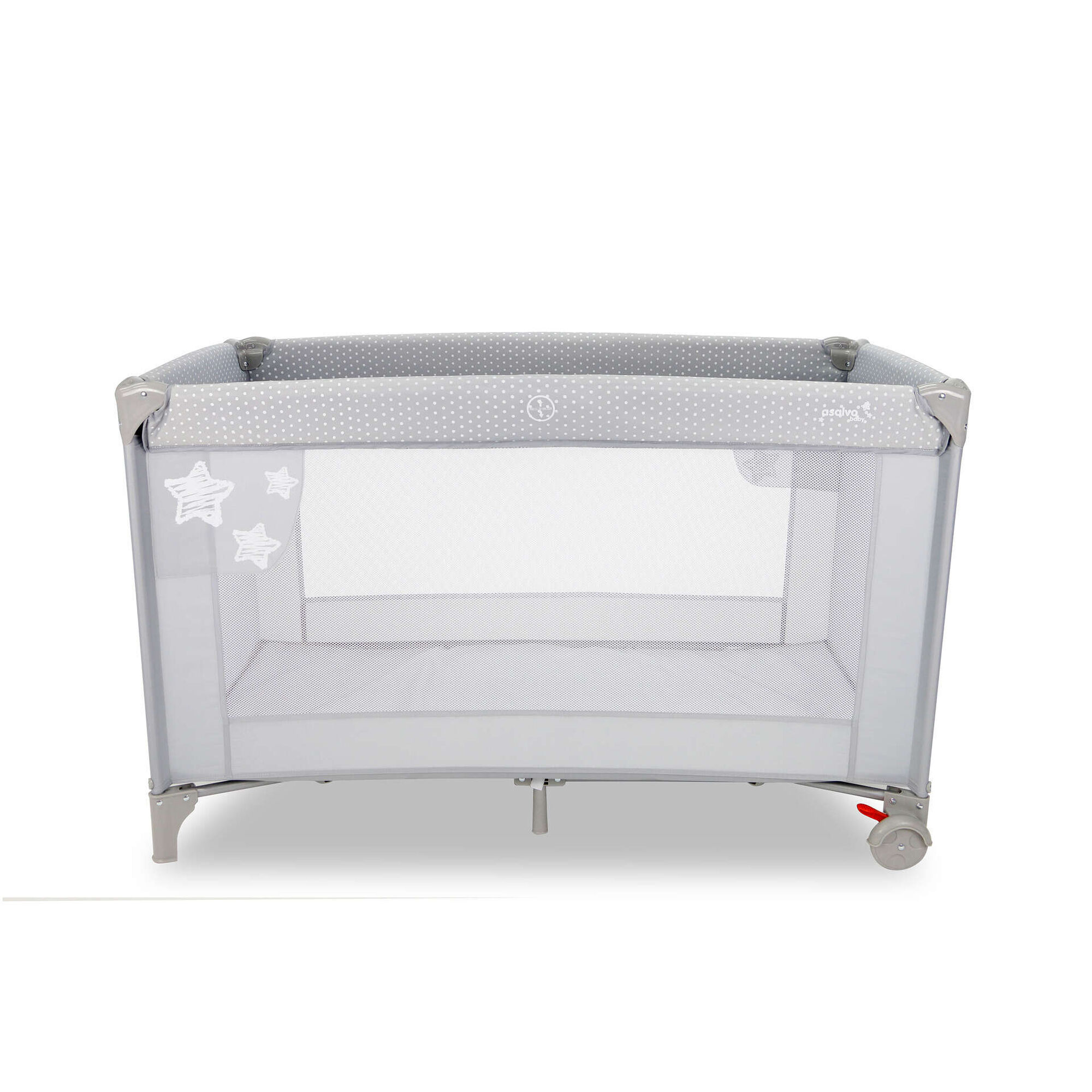 Cama de Viagem Cinza Estrelas