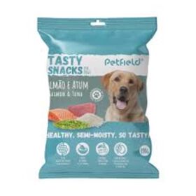 Snack para C&atilde;o Tasty Snacks Salm&atilde;o e Atum Petfield