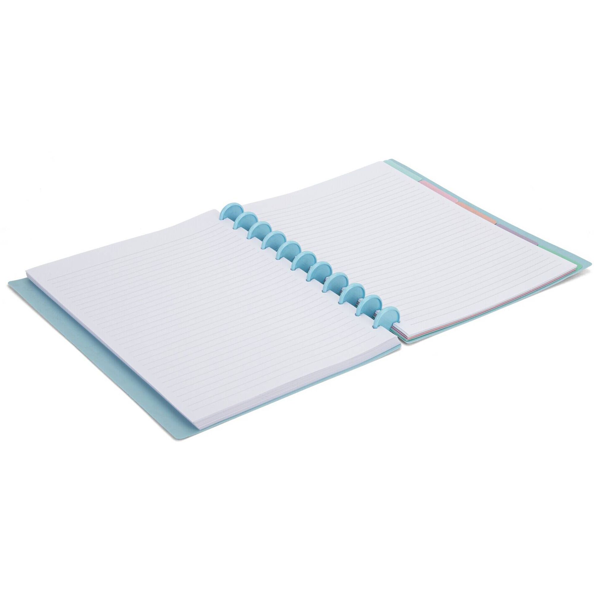 Caderno Smart Espiral A4 Pautado Azul