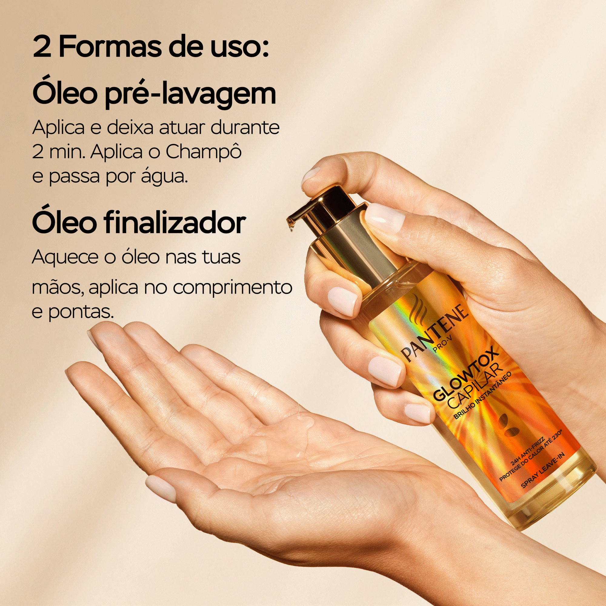 &Oacute;leo Cabelo Detox Glowtox Pantene