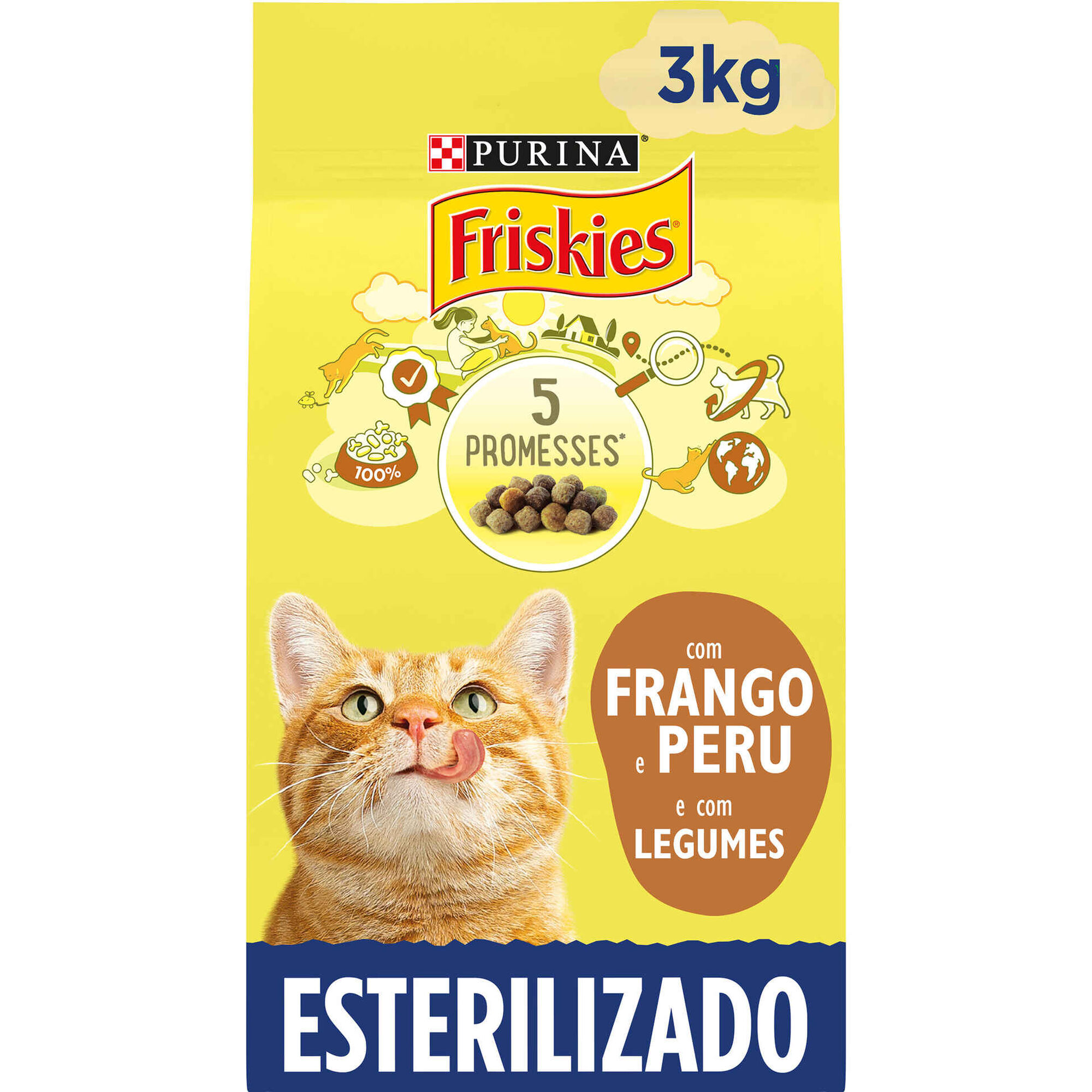 Ração para Gato Adulto Esterilizado Peru e Legumes