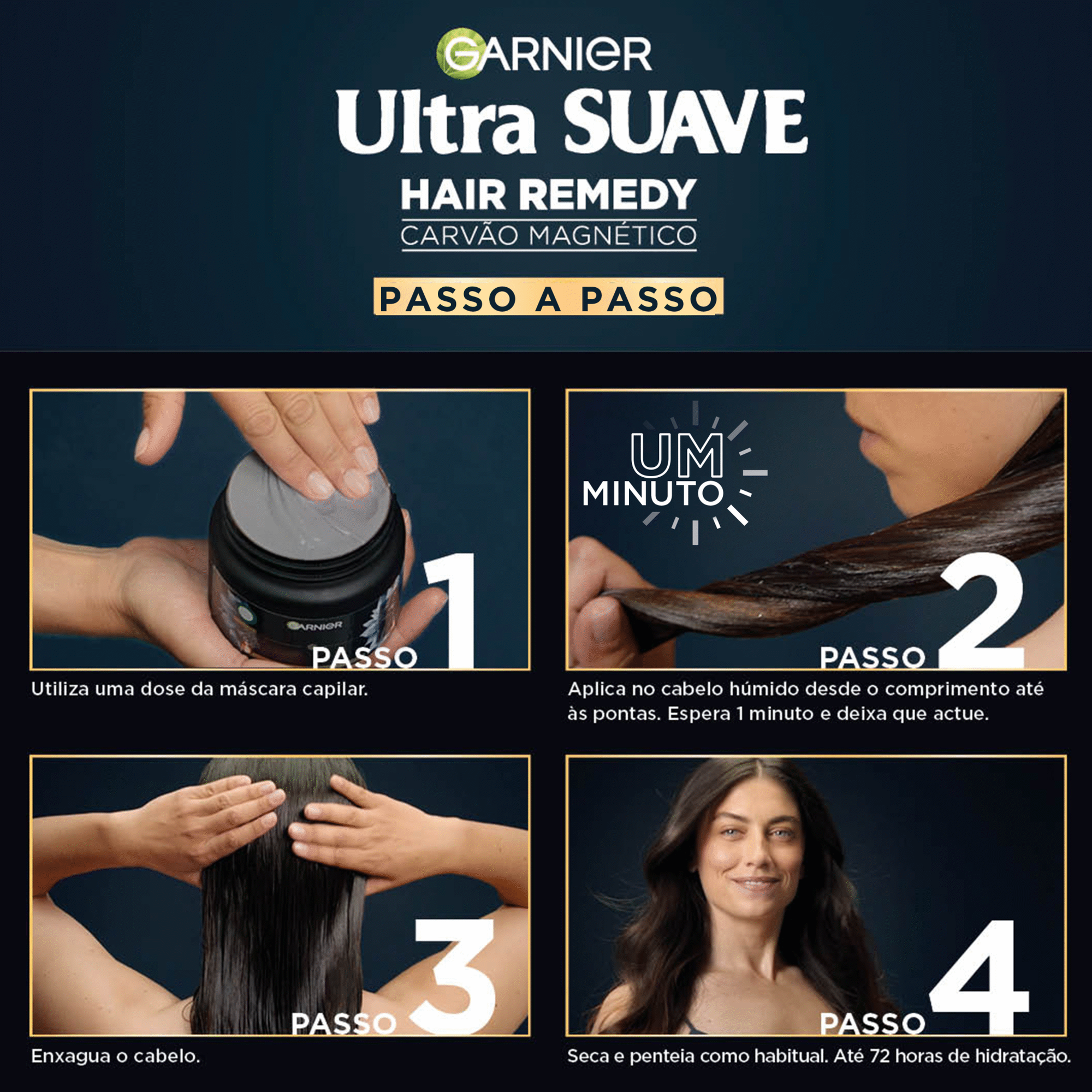 M&aacute;scara Cabelo Carv&atilde;o Garnier Ultra Suave