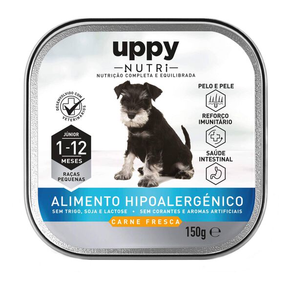 Comida Húmida para Cão Júnior Raças Pequenas Frango Terrina Uppy Nutri