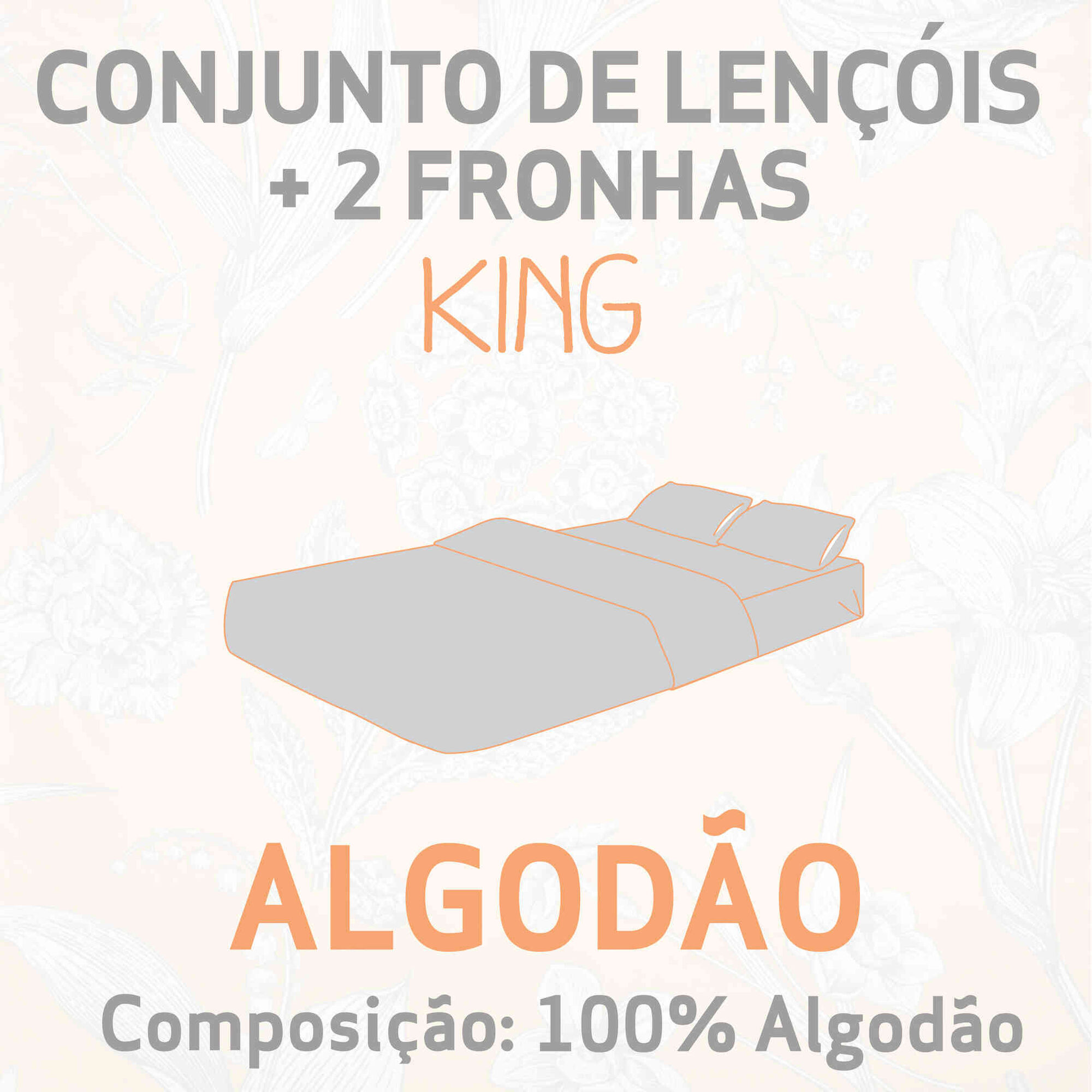 Conjunto Lençóis Algodão