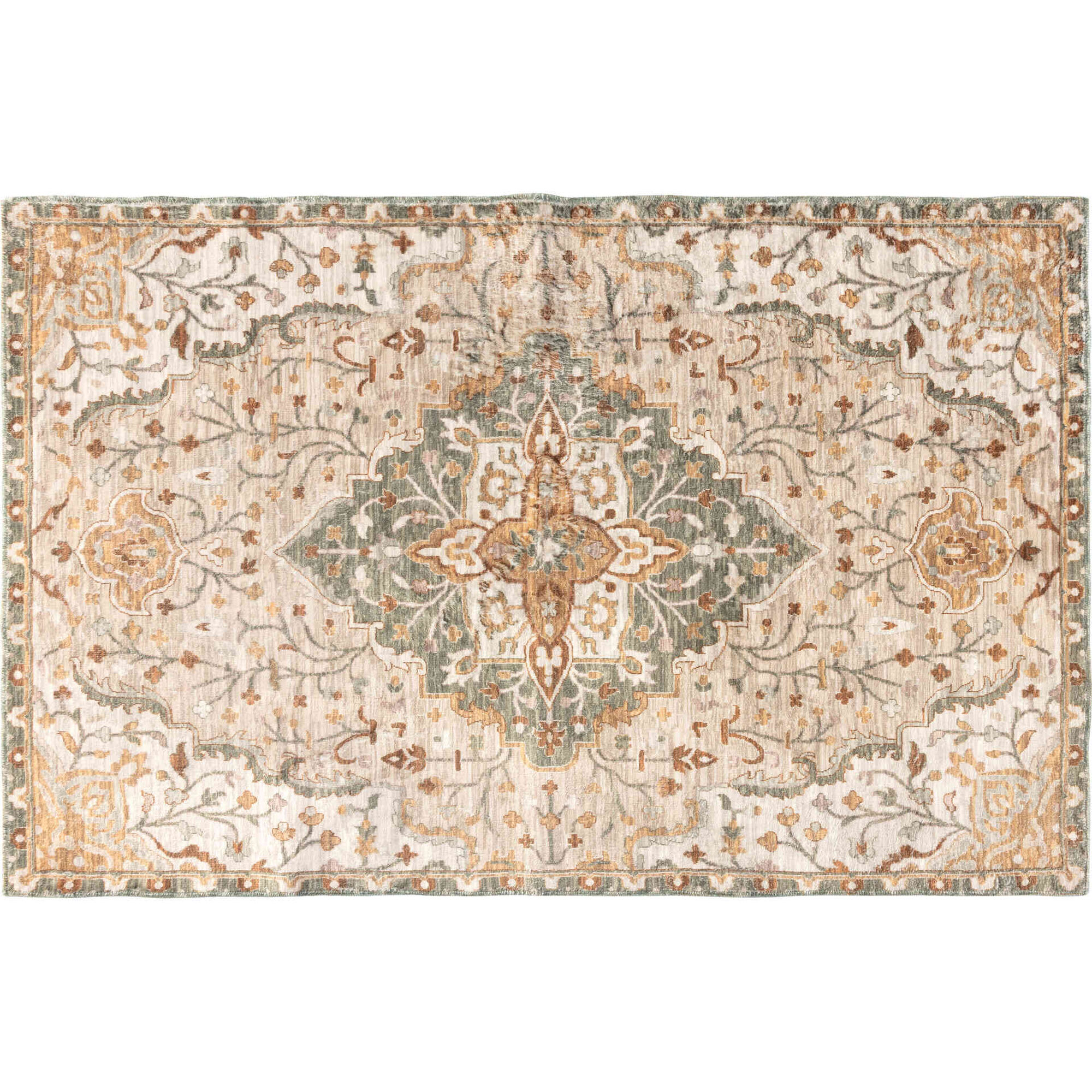 Passadeira Desgastado Bege 60x200cm Kasa