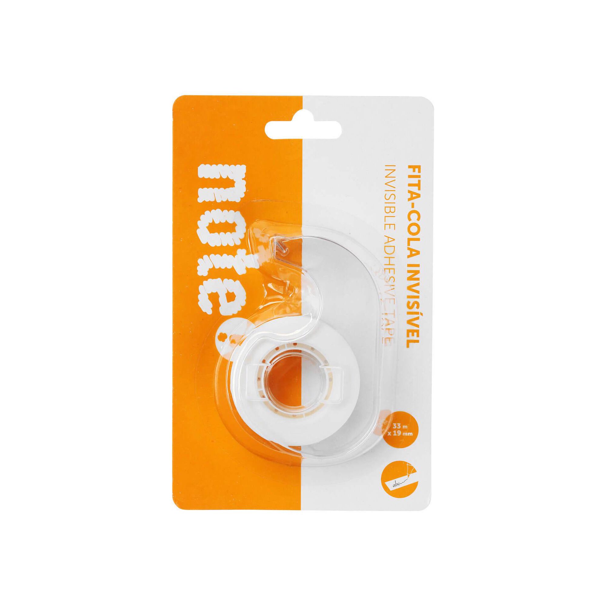 Fita Cola Transparente com Desenrolador 33m x 19mm