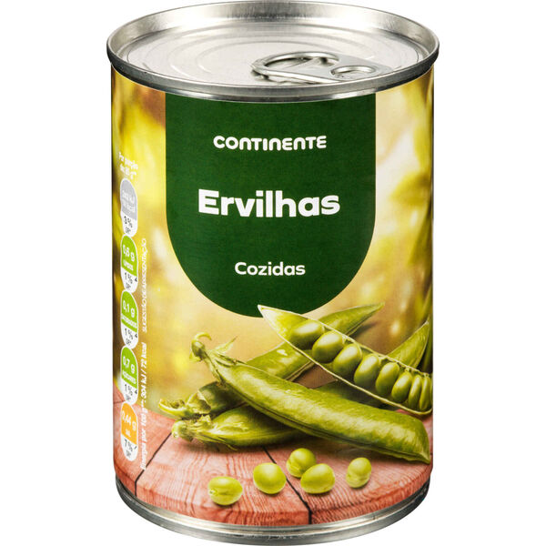 Ervilhas Cozidas sem Glúten Continente