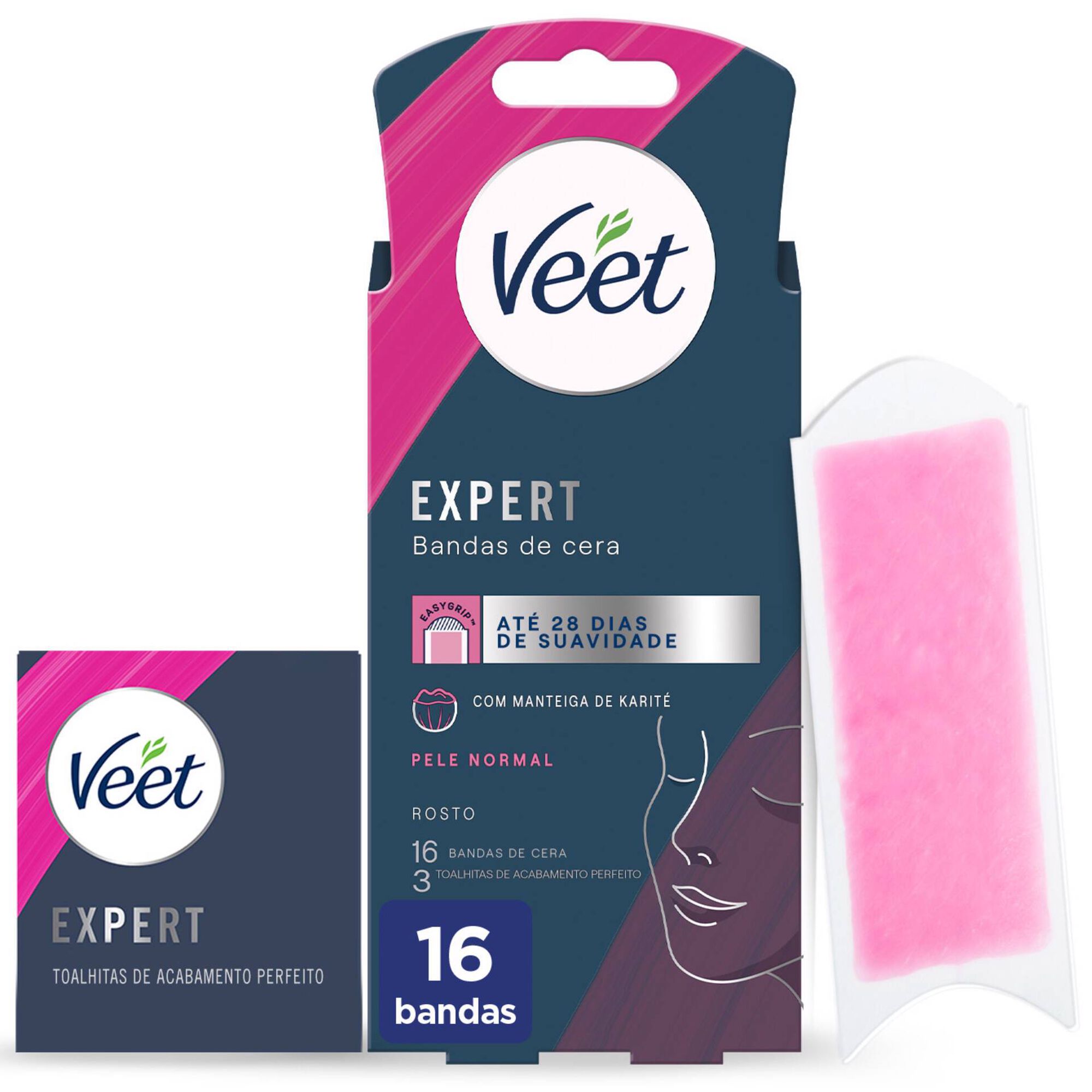 Bandas Depilatórias Cera Fria Expert Faciais Pele Normal Bandas Depilatórias Cera Fria Expert Faciais Pele Normal
