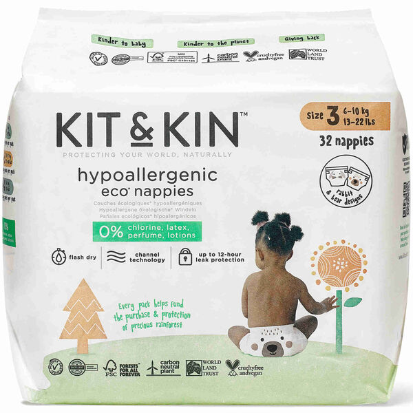Fraldas Ecológicas 6-10kg T3 Kit&Kin