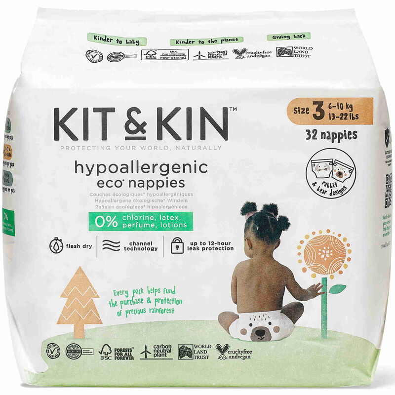 Fraldas Ecológicas 6-10kg T3 Kit&amp;Kin