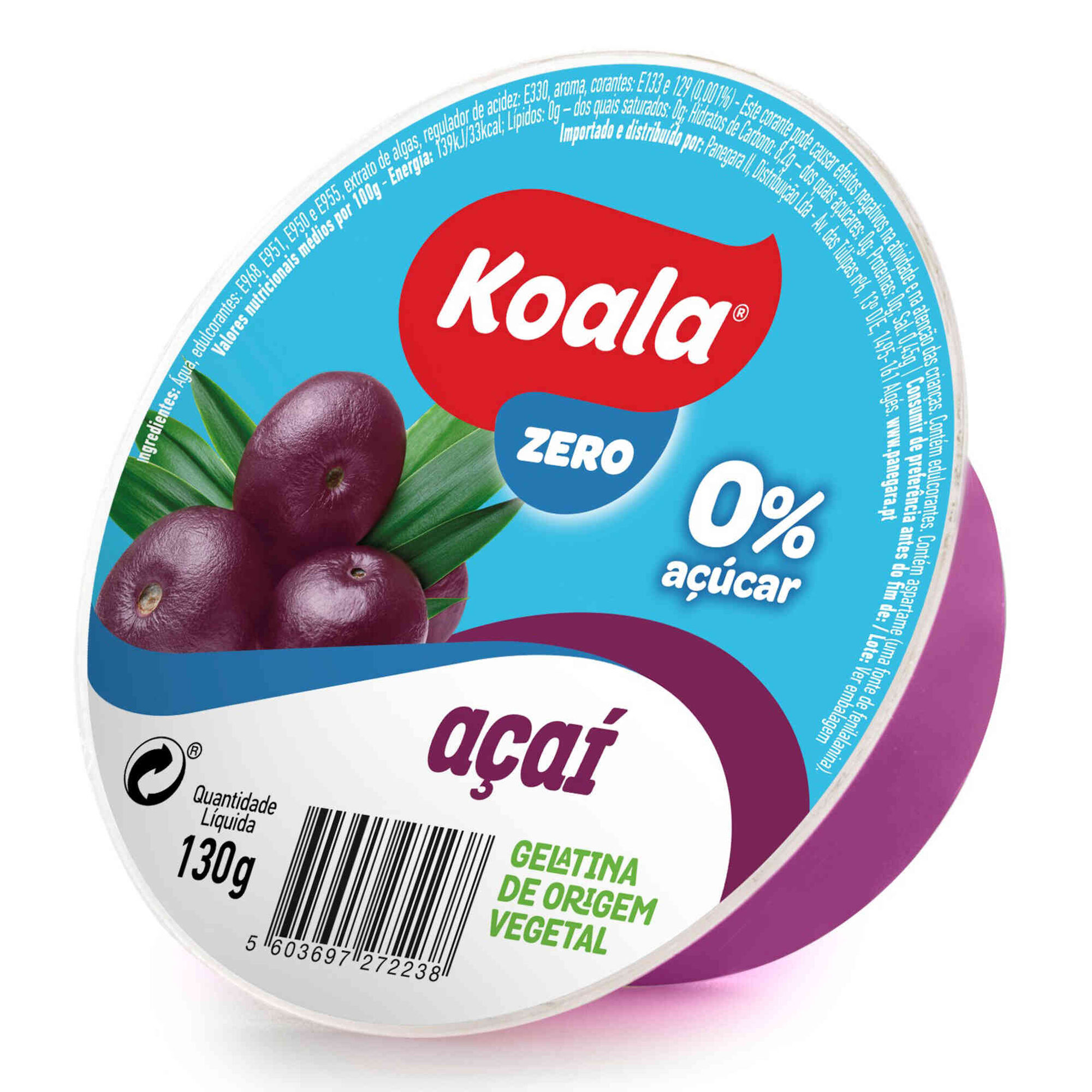 Gelatina Pronta Vegetal Zero Açaí Gelatina Pronta Vegetal Zero Açaí
