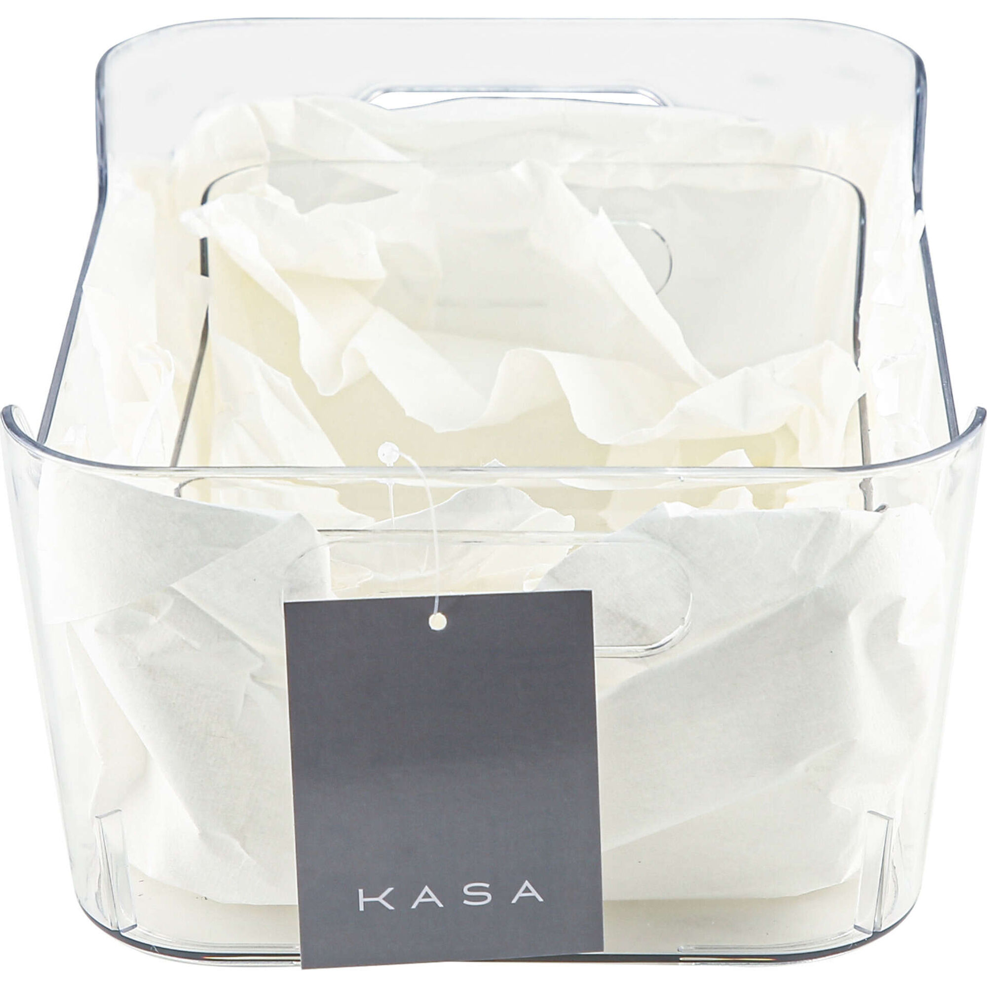 Conjunto 2 Cestos Pl&aacute;stico Kasa