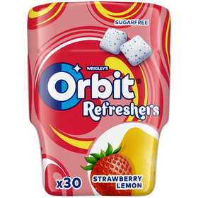 Pastilhas Refresher's Sabor Morango e Lim&atilde;o Orbit