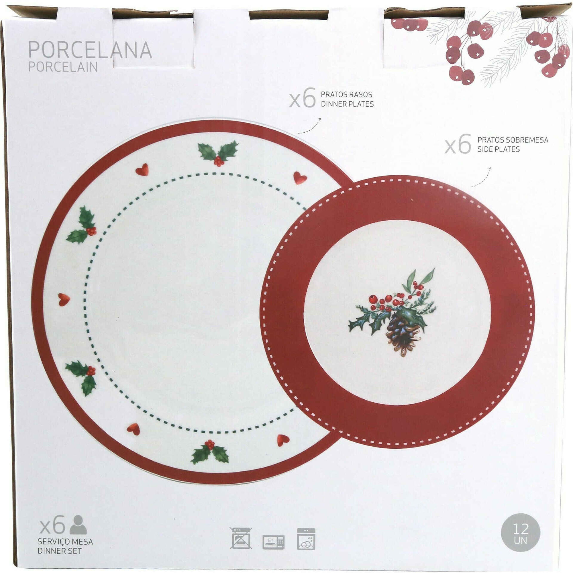 Serviço Mesa Azevinho 6 Pessoas