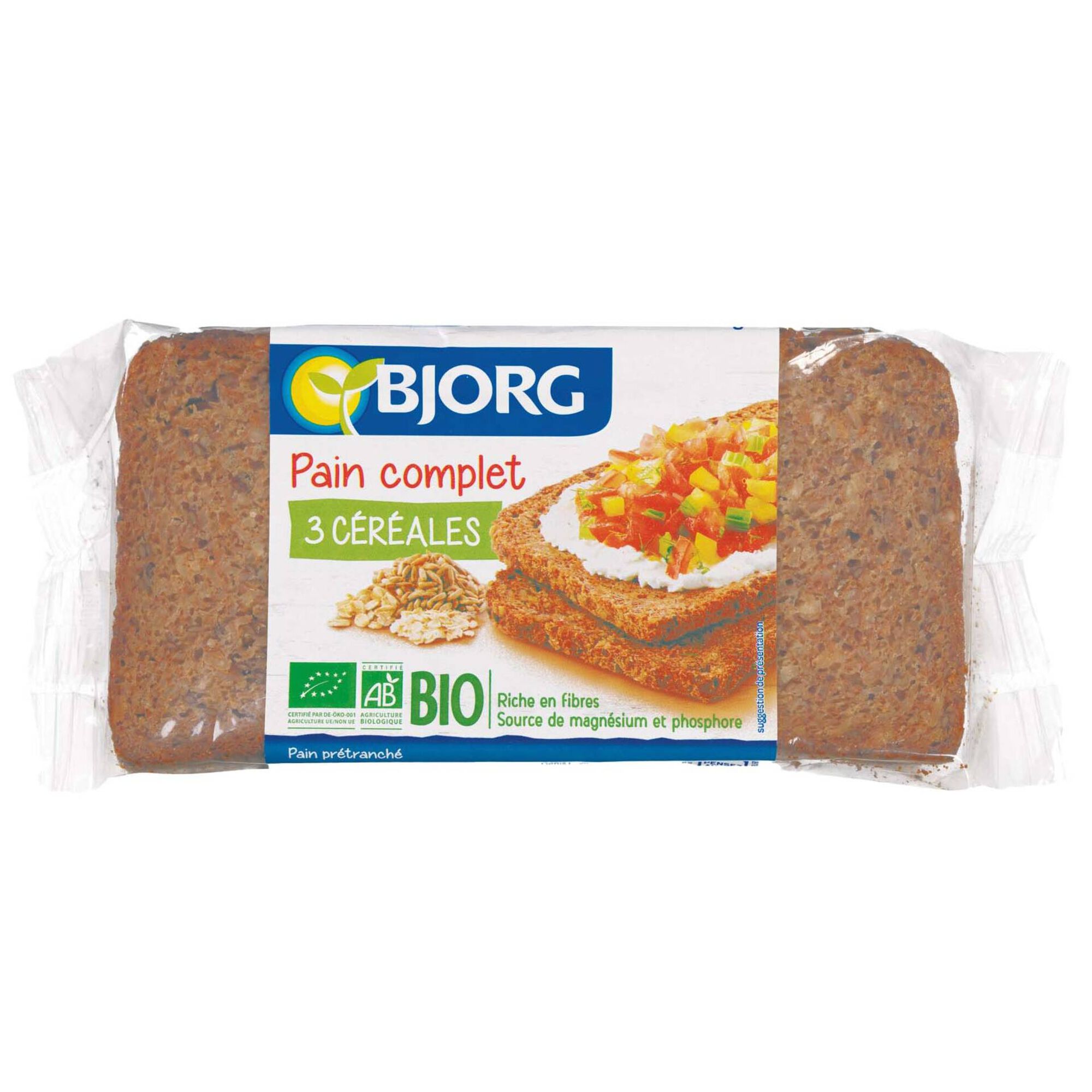 Pão Integral 3 Cereais Biológico