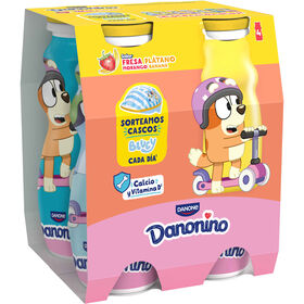 Iogurte L&iacute;quido Morango e Banana Infantil Danonino Danone