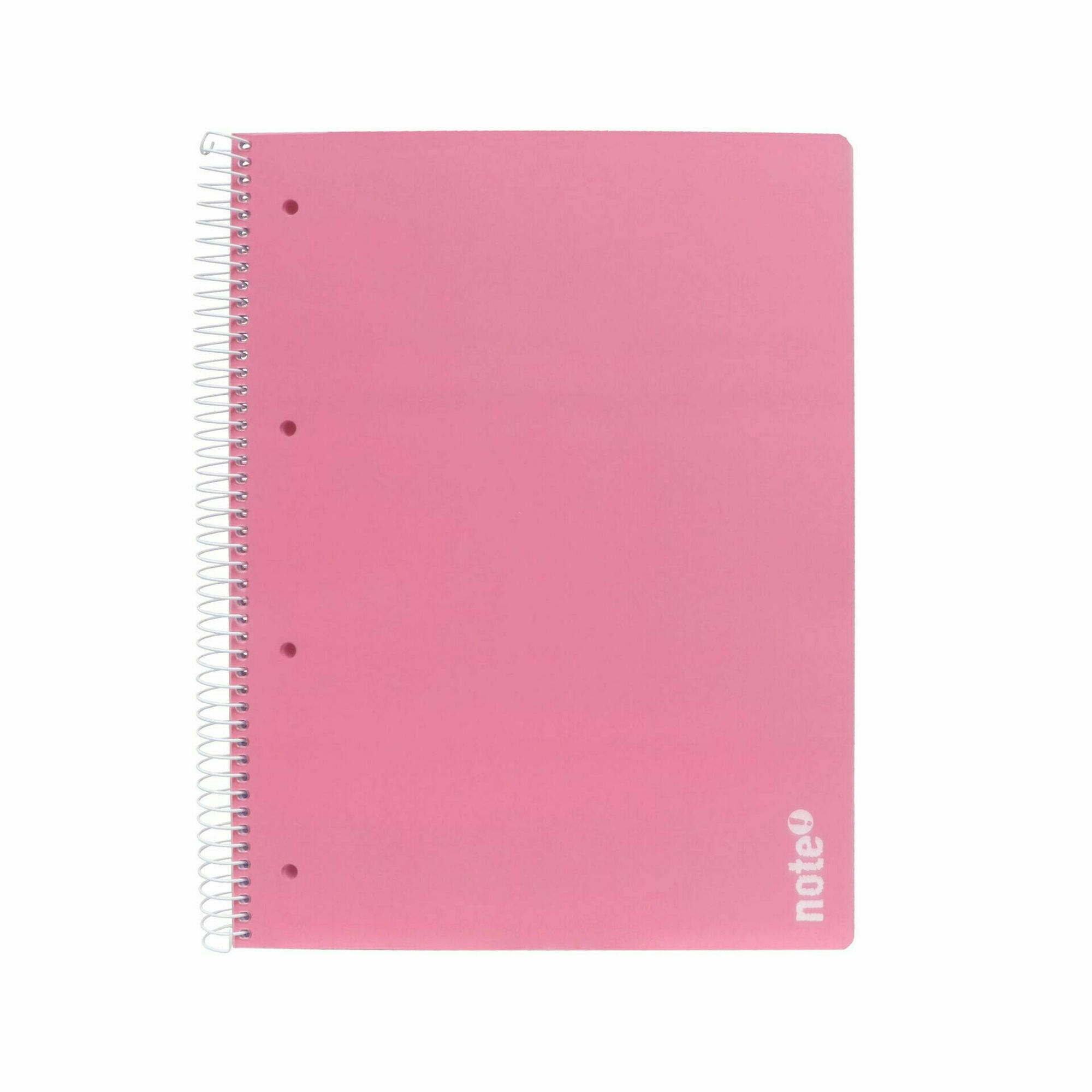 Caderno Espiral A4 Quadriculado Rosa