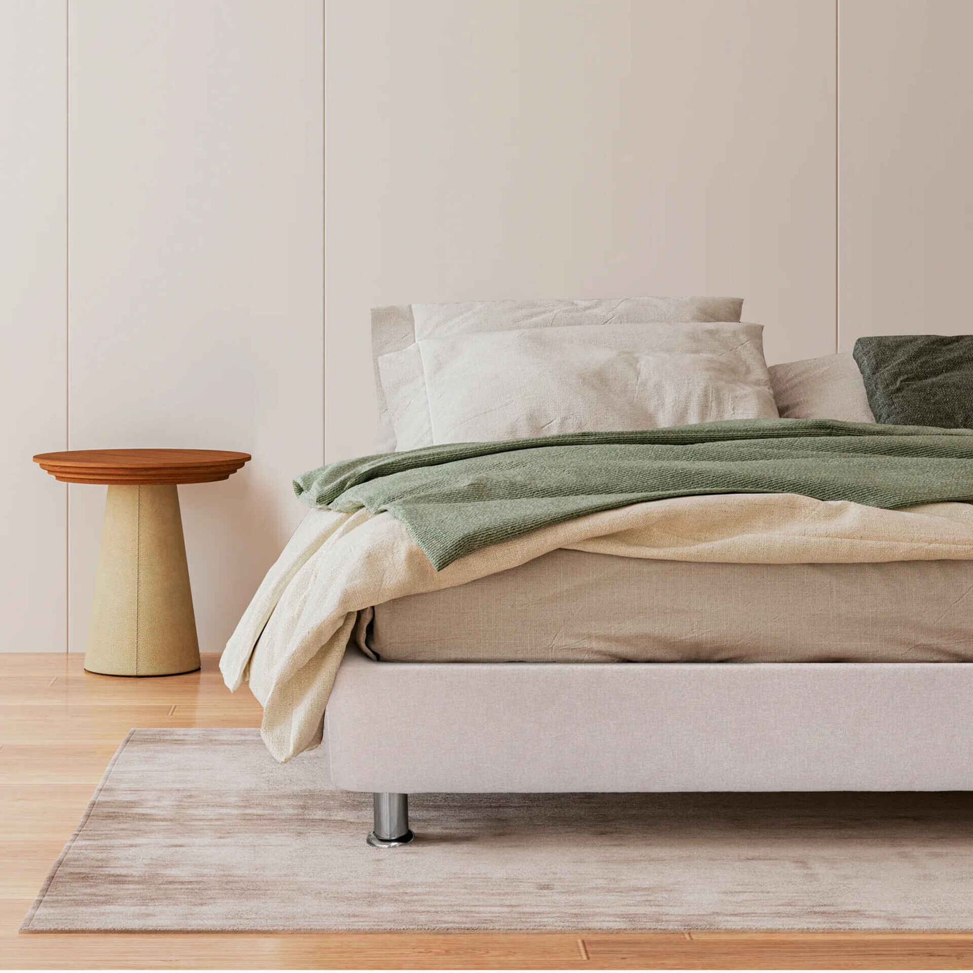 Sommier Nara White P&eacute;s Met&aacute;licos Dreamura