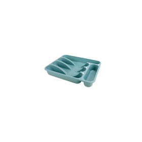 Tabuleiro para Talheres Pl&aacute;stico Essencial Cinza Kasa