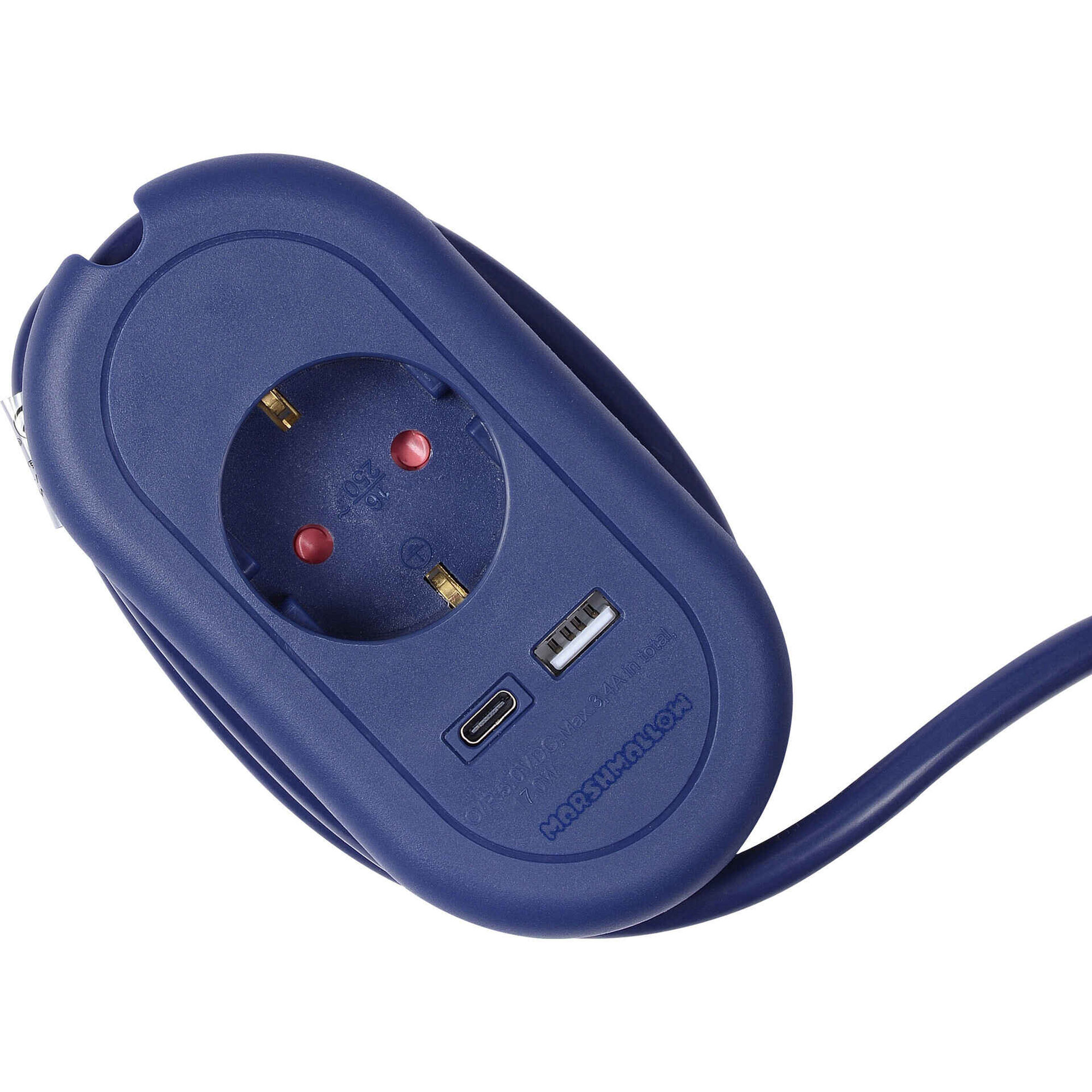 Bloco de Tomadas Travel com USB e USB-C Ganga Marshmallow