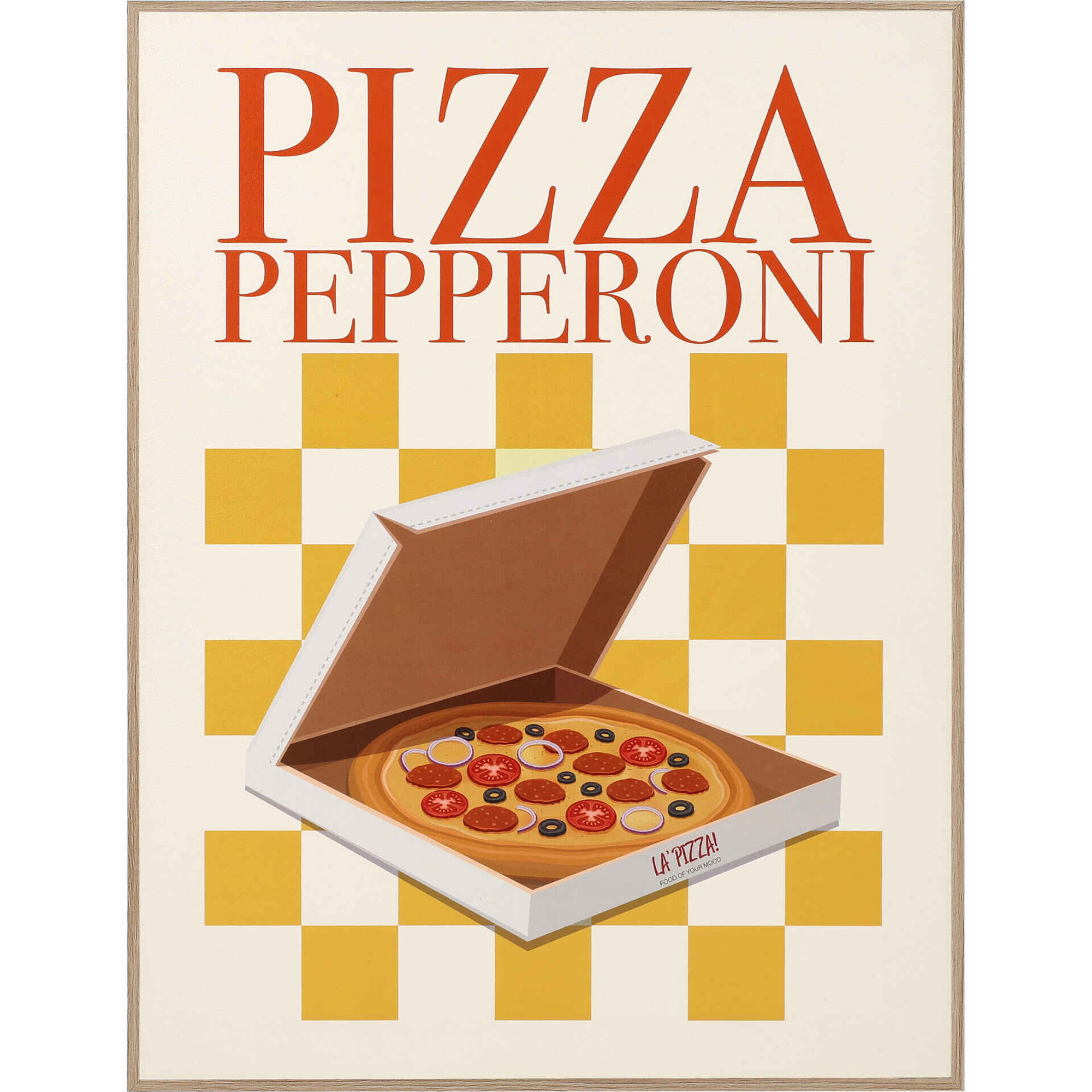 Quadro 30x40cm Pizza Pepperoni