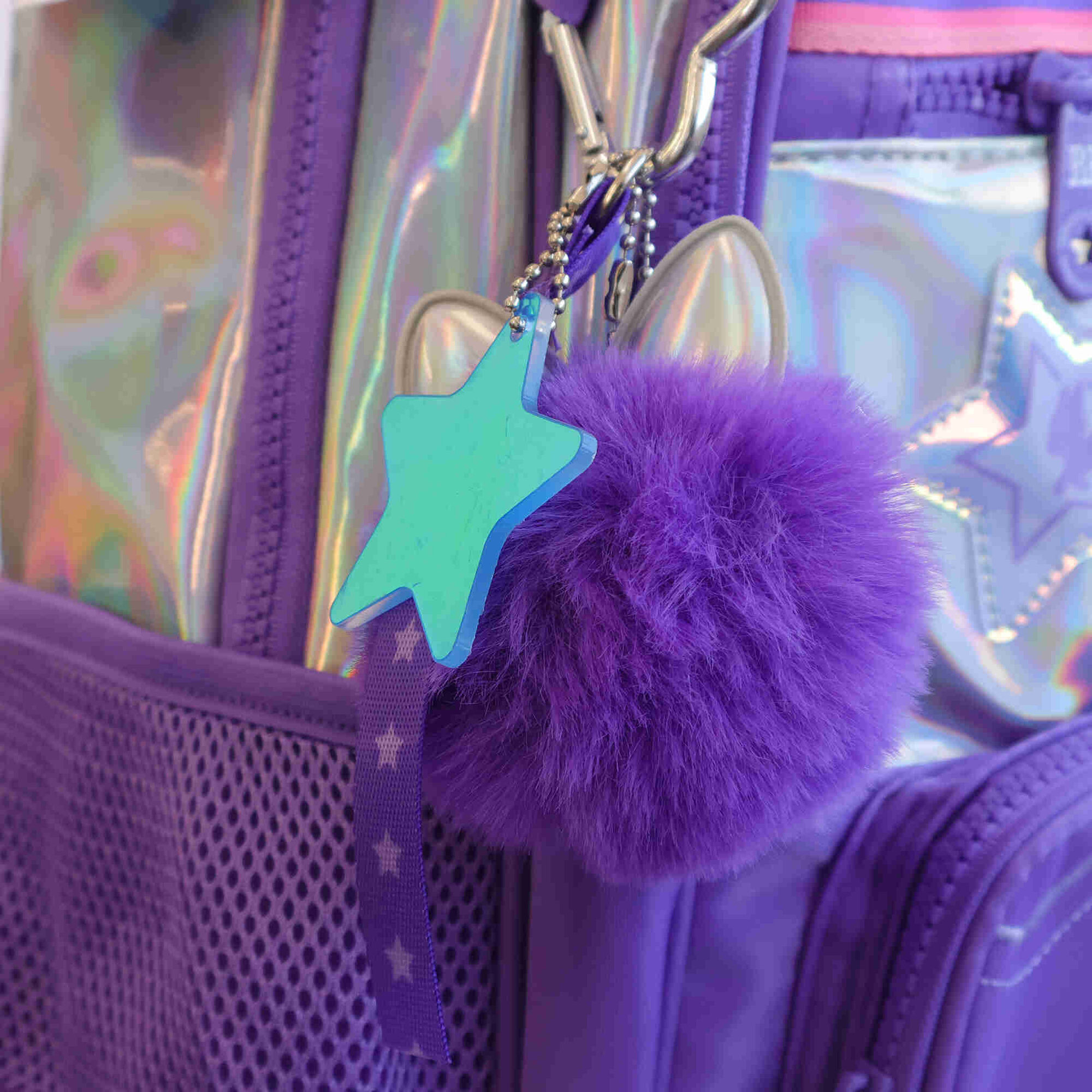 Mochila Lil&aacute;s Holo Rebecca Bonbon