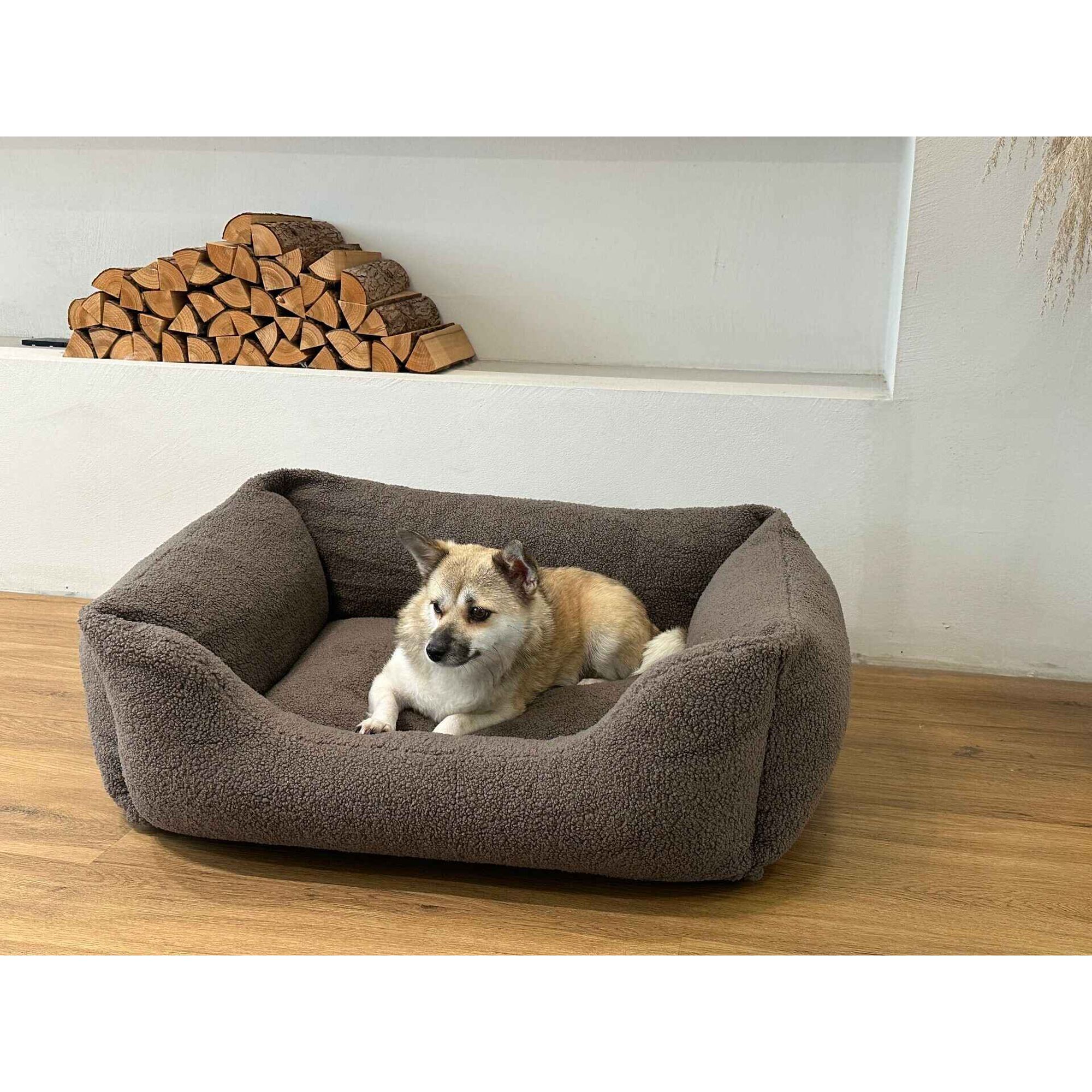 Cama Sherpa Castanho 78cm Lupi Linx
