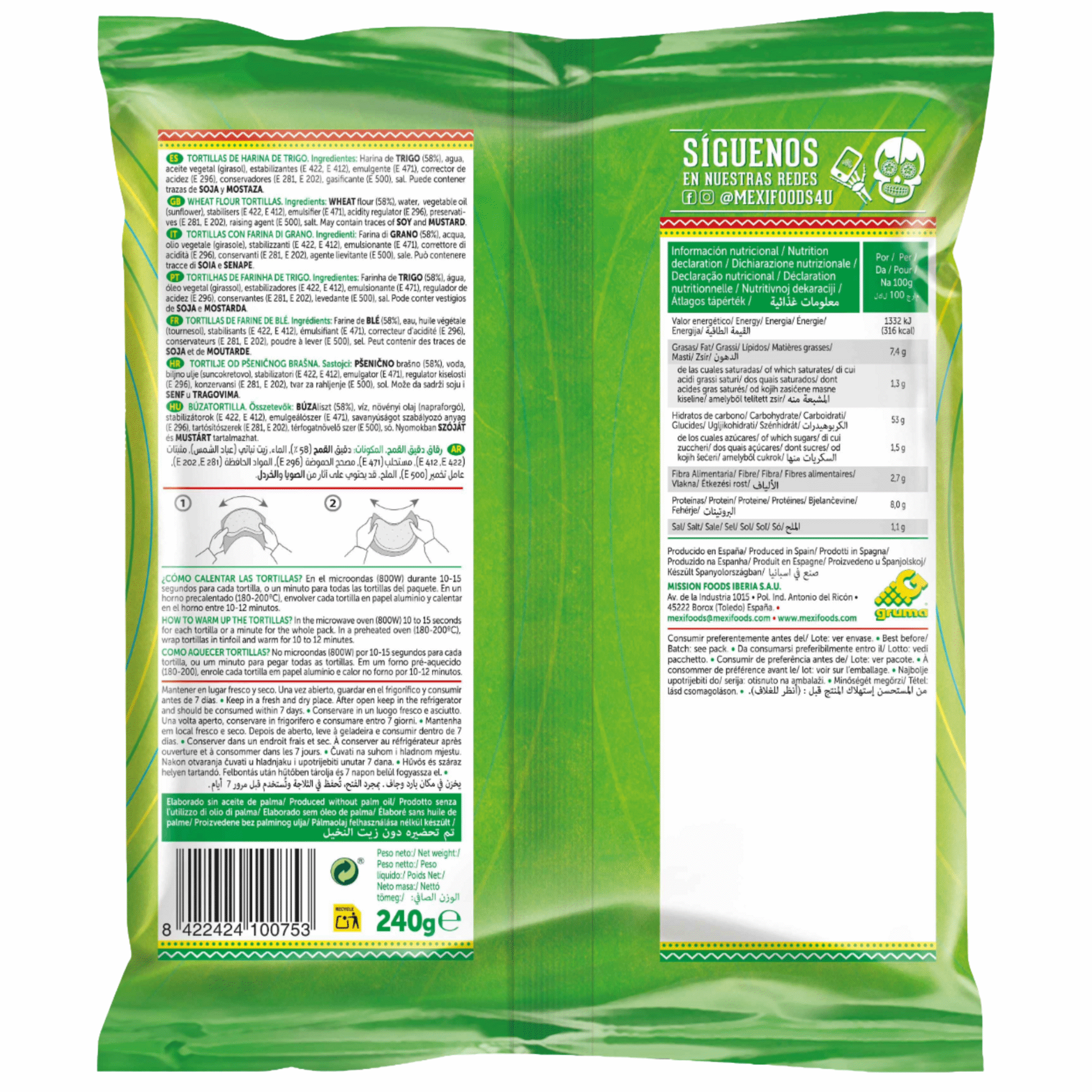 Tortilha Fajita de Trigo Mexifoods