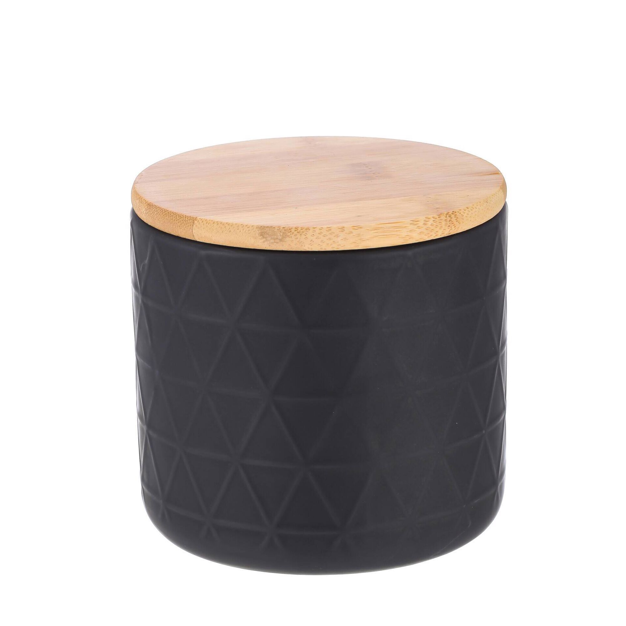 Caixa com Tampa Bambu Preta Cosy Kasa