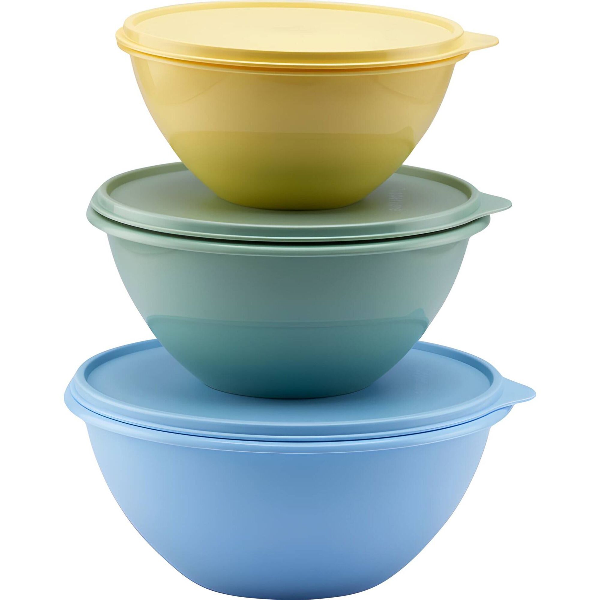 Conjunto de 3 Tigelas Empilh&aacute;veis Tupperware