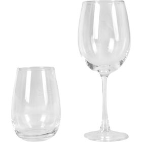 Conjunto 12 Copos Vinho e &Aacute;gua Kasa