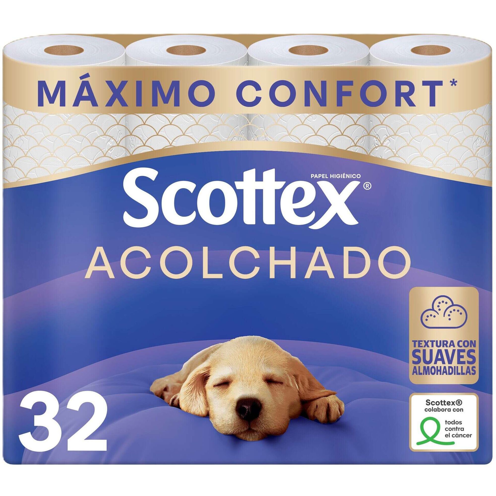 Papel Higi&eacute;nico 3 Folhas Acolchoado Scottex