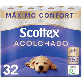 Papel Higi&eacute;nico 3 Folhas Acolchoado Scottex