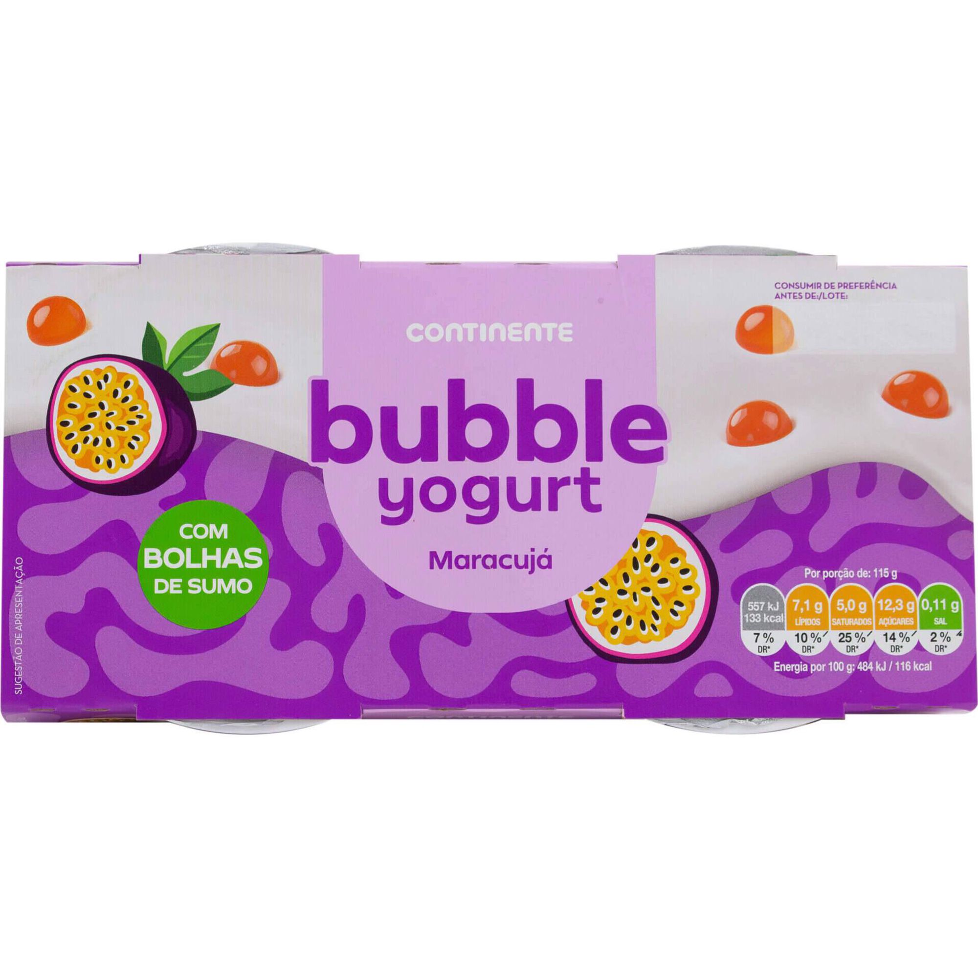 Bubble Yogurt de Maracuj&aacute;