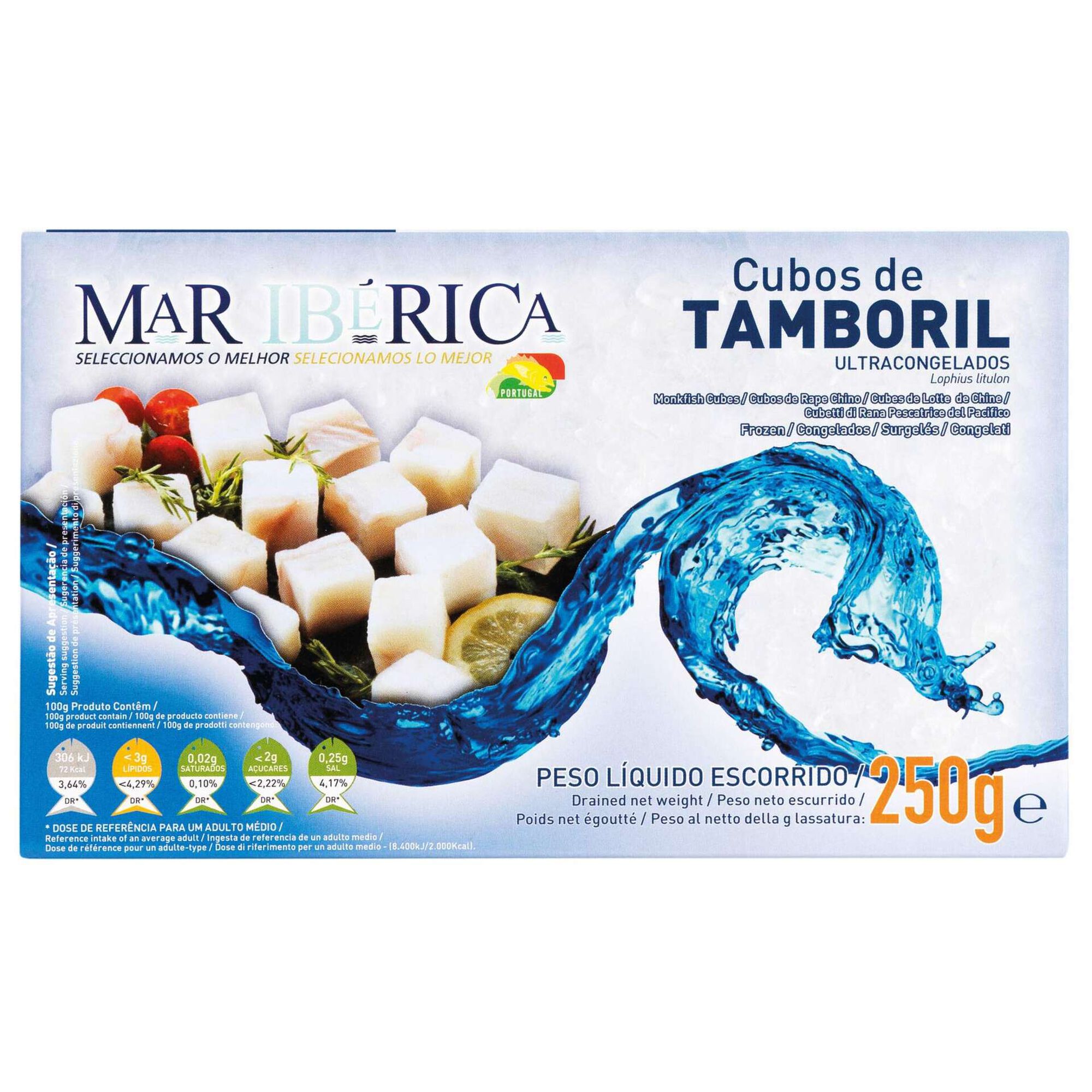 Cubos de Tamboril Cubos de Tamboril