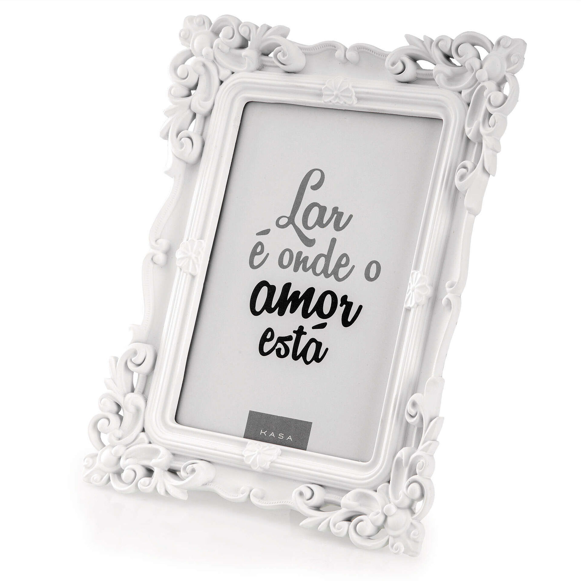 Moldura Vintage 10x15cm Branca