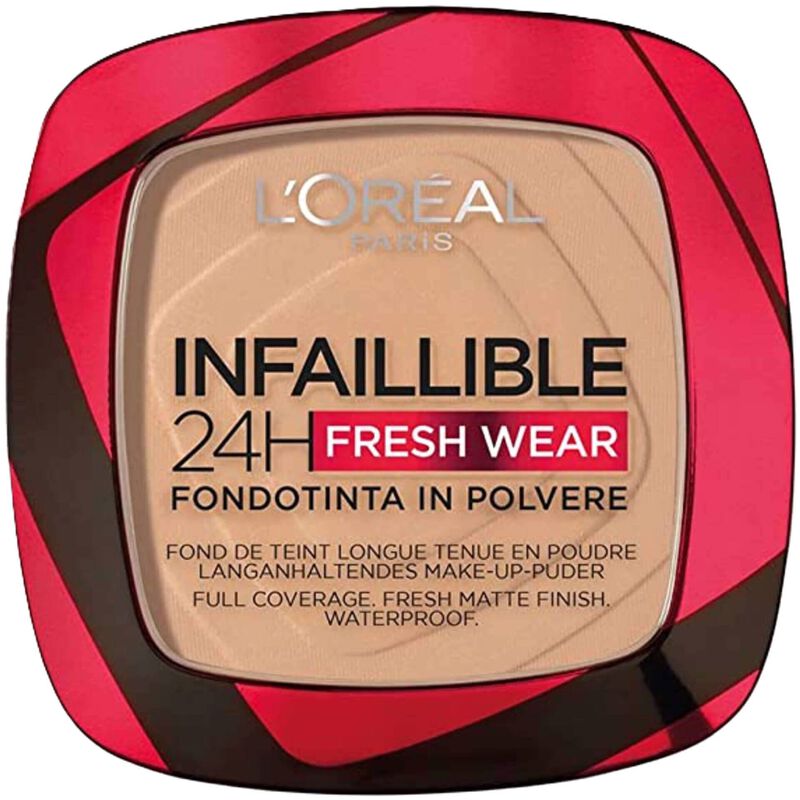 Base em Pó 2 em 1 Infaillible 24h Fresh Wear 140 Gold Beige L'Oréal Paris