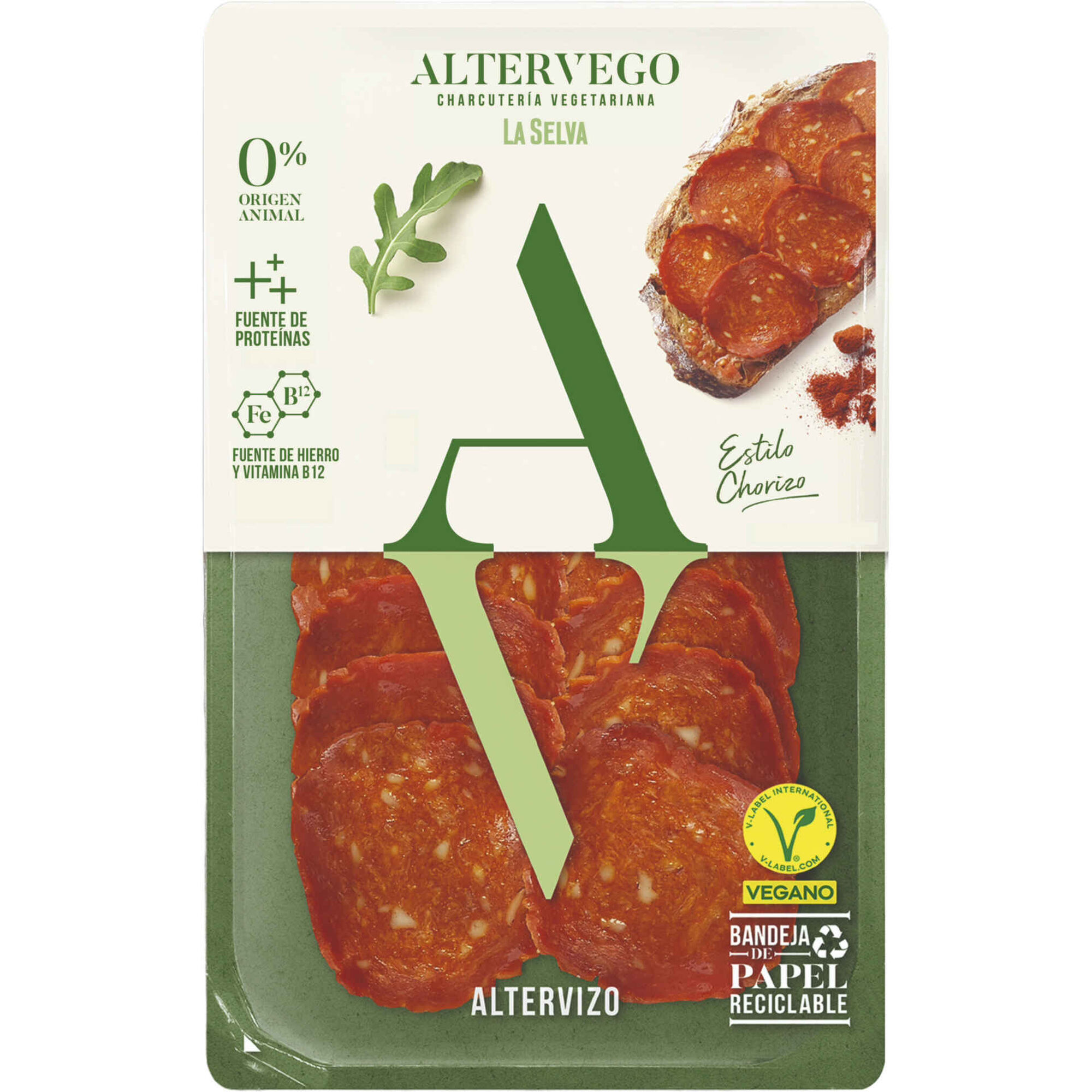 Enchido de Proteína Vegetal Fatiado