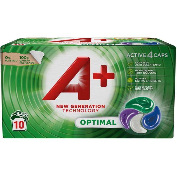 Detergente Máquina Roupa Cápsulas Optimal A+