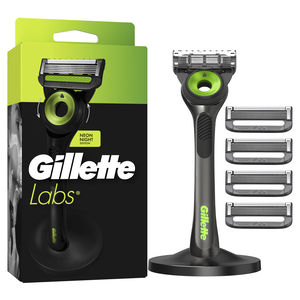 Máquina de Barbear Neon Night + 5 Recargas Gillette Labs