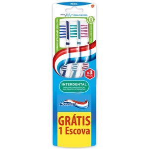Escova de Dentes Interdental Média Aquafresh