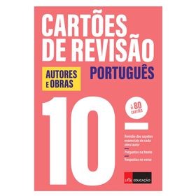 Cart&otilde;es de Revis&atilde;o Portugu&ecirc;s - Autores e Obras - 10.&ordm; Ano
