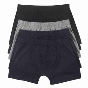 Conjunto 5 Boxers Algodão Preto, Cinza e Azul Marinho S Homem Conjunto 5 Boxers Algodão Preto, Cinza e Azul Marinho S Homem