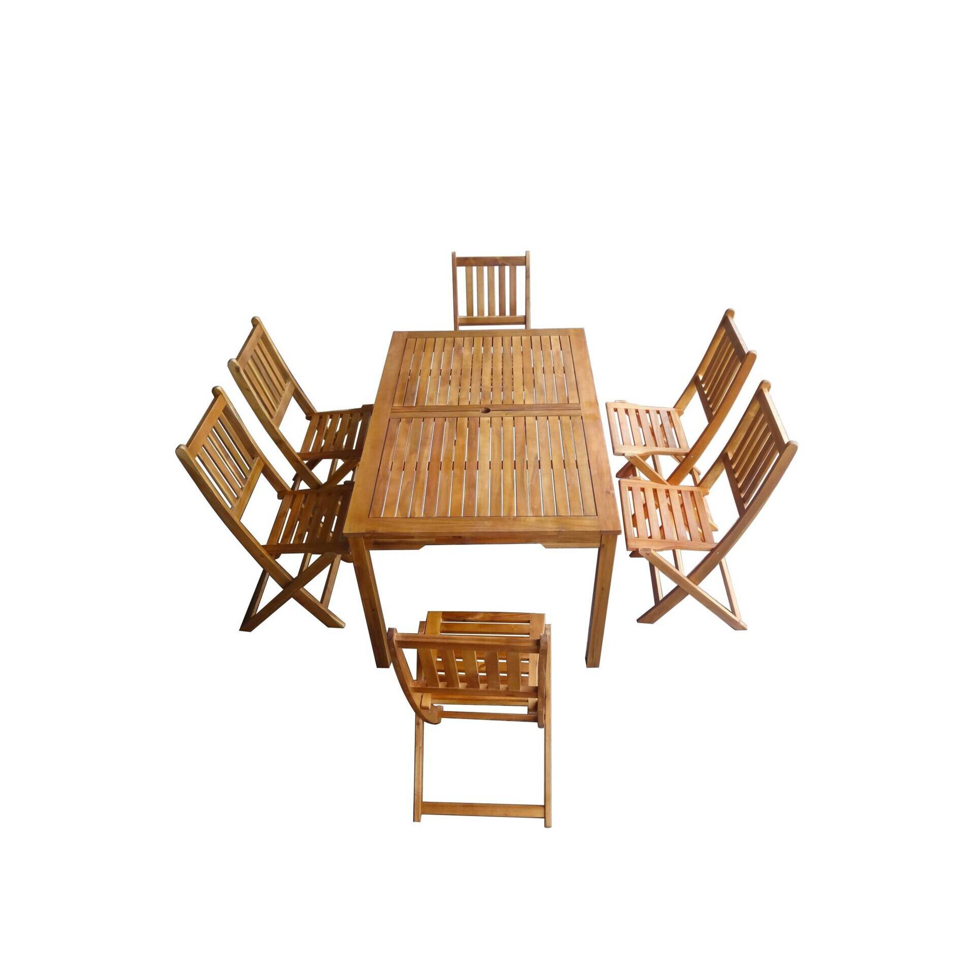 Conjunto Jardim 6 Lugares Madeira Lisboa Kasa