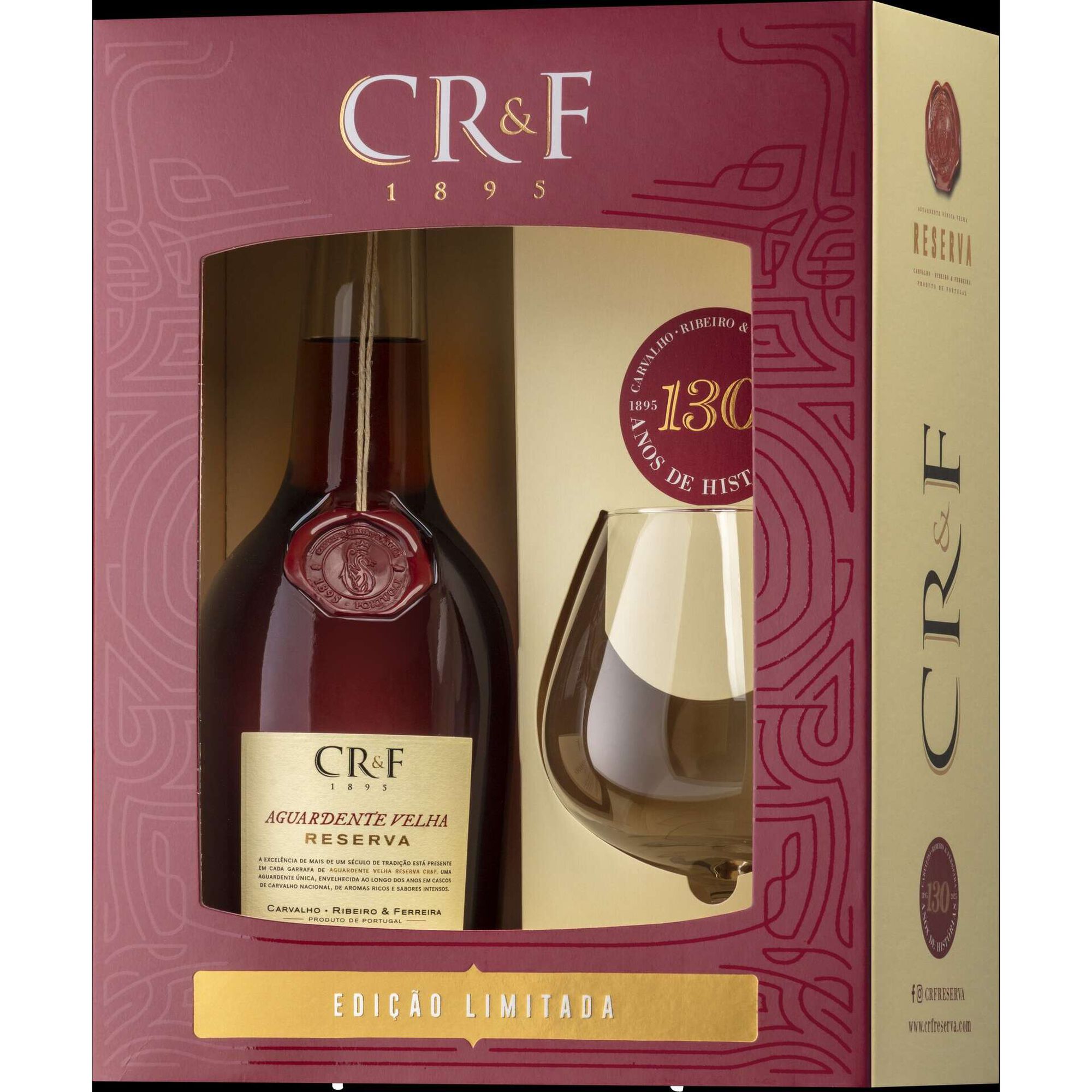 Aguardente Velha CR&F Reserva com Cálice