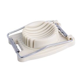 Corta Ovos A&ccedil;o Inoxid&aacute;vel e Pl&aacute;stico Branco Essencial Kasa