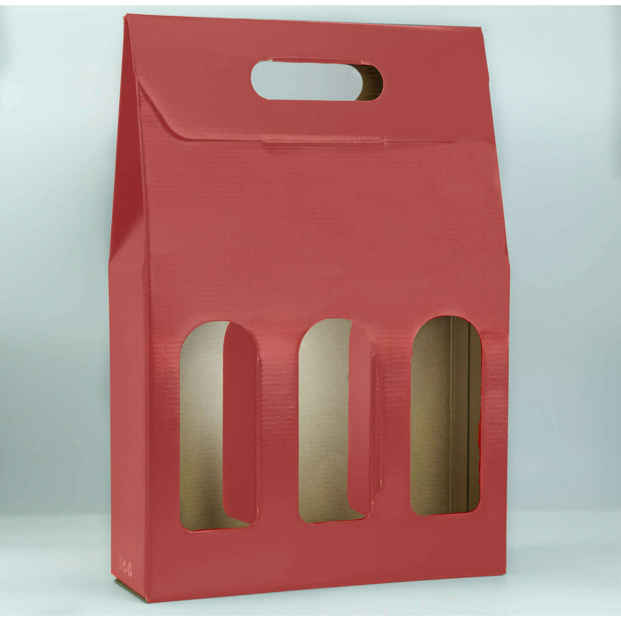 Caixa Presente para 3 Garrafas (várias cores)