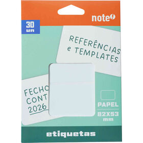 Conjunto 30 Etiquetas Adesivas 82x53mm Note!