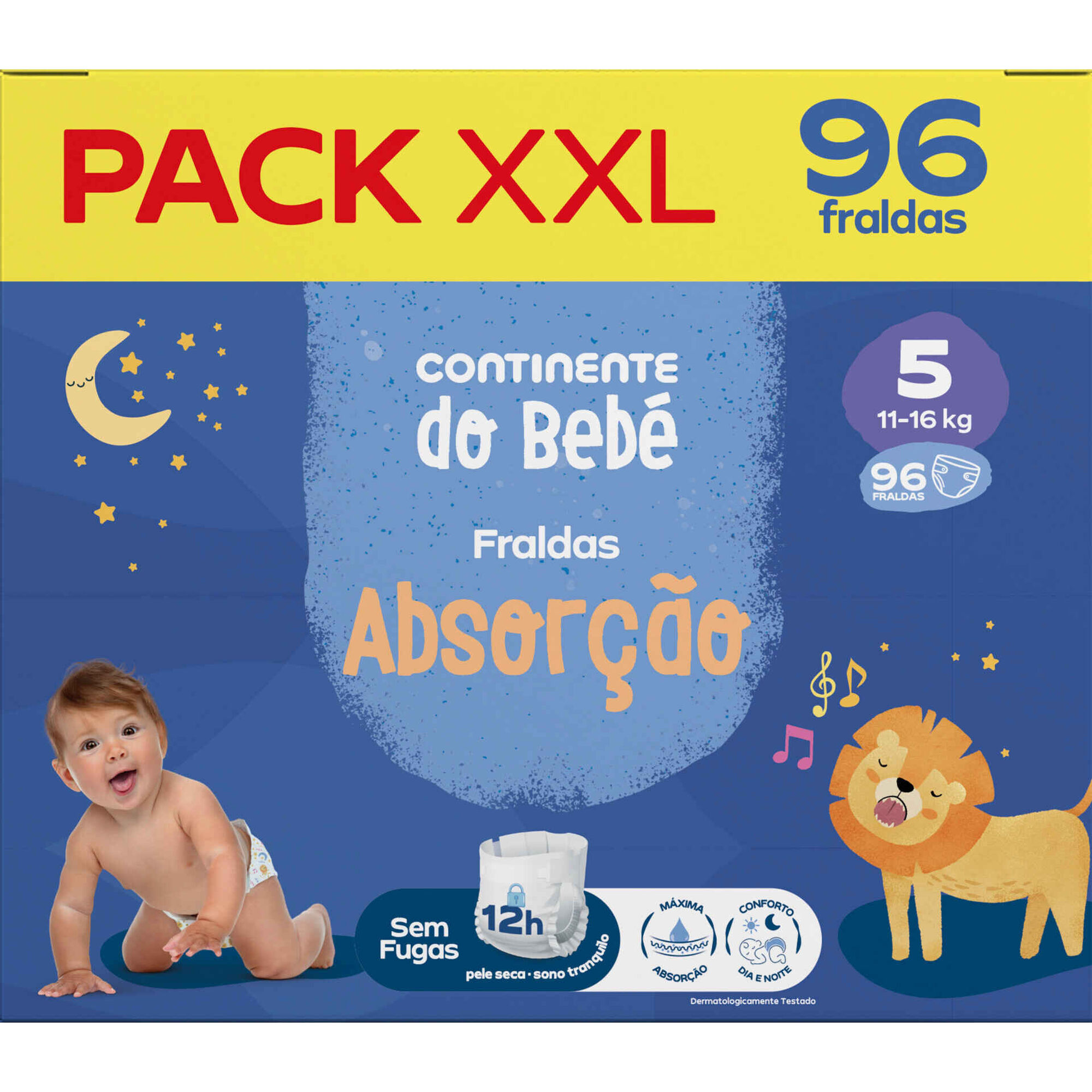 Box Fraldas Absor&ccedil;&atilde;o 11-16kg T5 Continente do Beb&eacute;