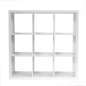 Estante 3x3 Cubos 111x39x111cm Branca Estante 3x3 Cubos 111x39x111cm Branca